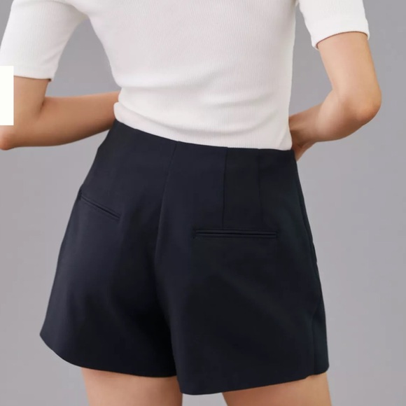 Anthropologie Maeve Black Tailored Skort in Black - Picture 2 of 6